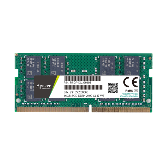 Apacer宇瞻/DDR4 W<i style='color:red'>ide</i> Temp. SODIMM工規寬溫內存條